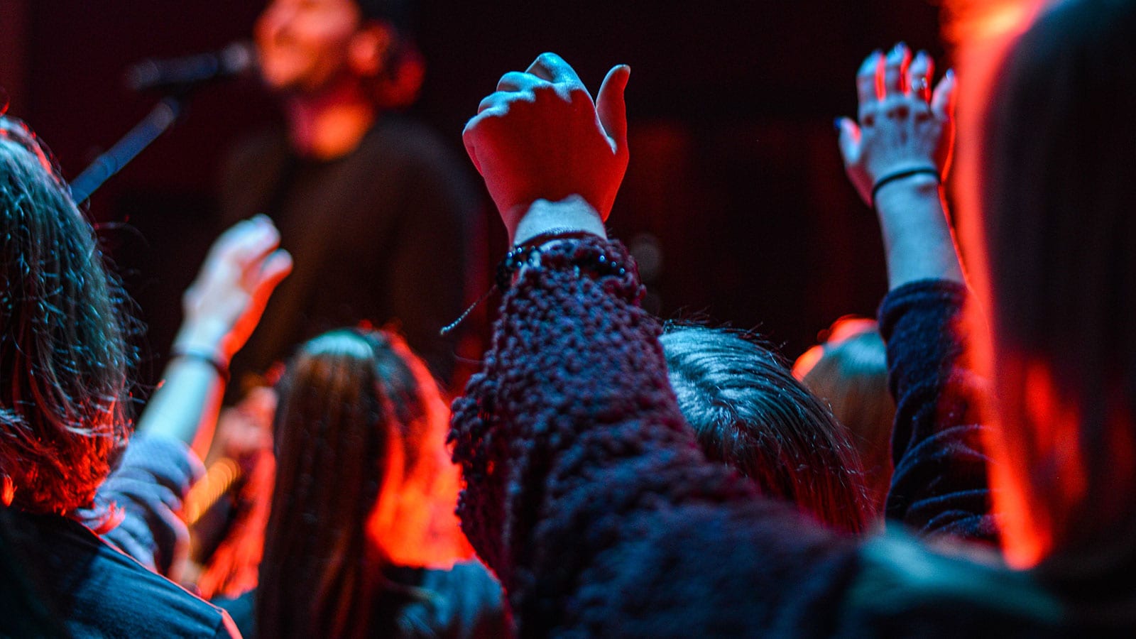 high high school students worshipping at Sevier Heights church in Knoxville TN